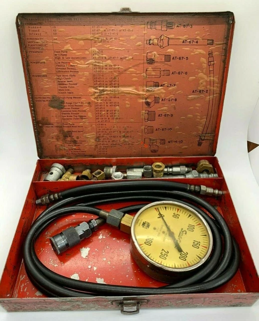 SNAP ON TOOLS Transmission Oil Pressure Tester Gauge Engine Set Lot