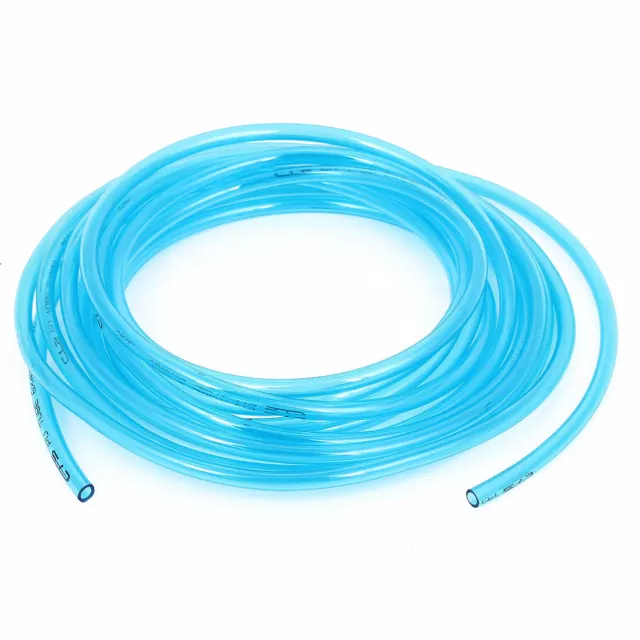 5Meter 4mm Inner Dia 6mm OD Fuel Gas Petrol  PU Line Tube Hose Clear Blue