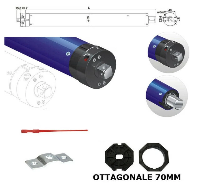 MOTEUR ÉLECTRIQUE STORE Stores Pour Store Volets Roulants 180 KG 100 NM ...