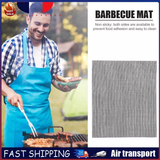 Barbecue Grilling Net Non-stick BBQ Mesh Grill Mat for Gas Charcoal Pellet Grill