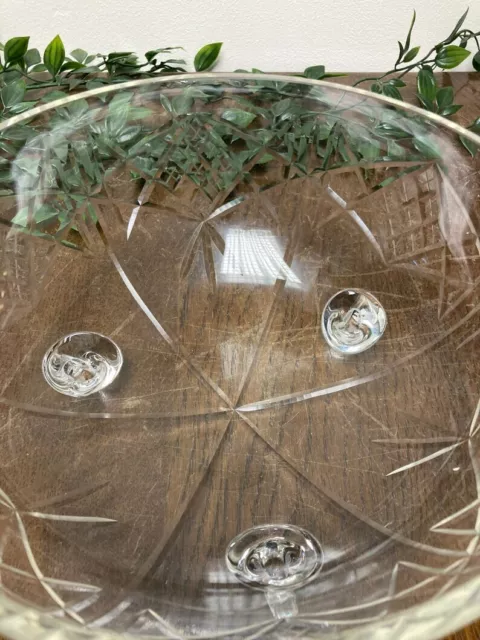 Vintage Cut Glass Bowl 2