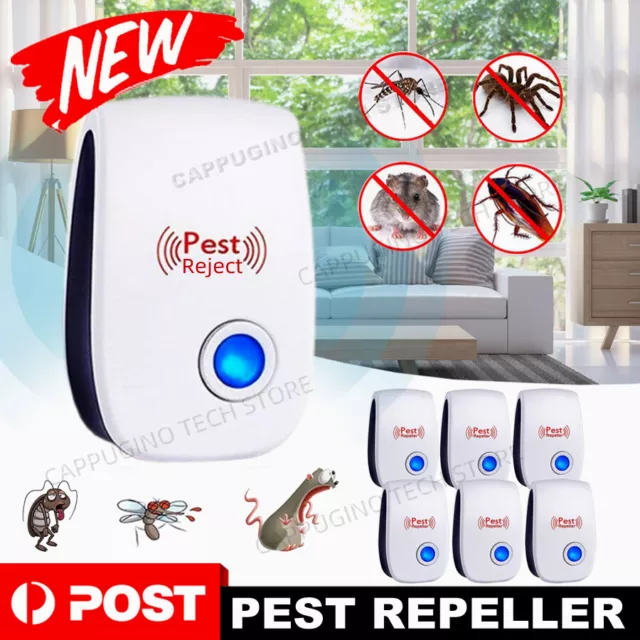 Pest Repeller Ultrasonic Electronic Mouse Rat Mosquito Insect Rodent Control NEW