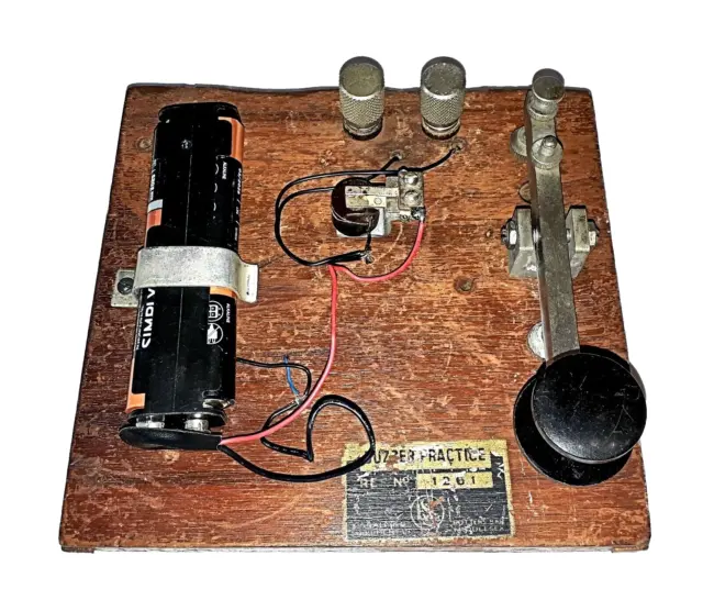 Vintage 'ESL' Morse Code Practice Buzzer (Circa WWII)
