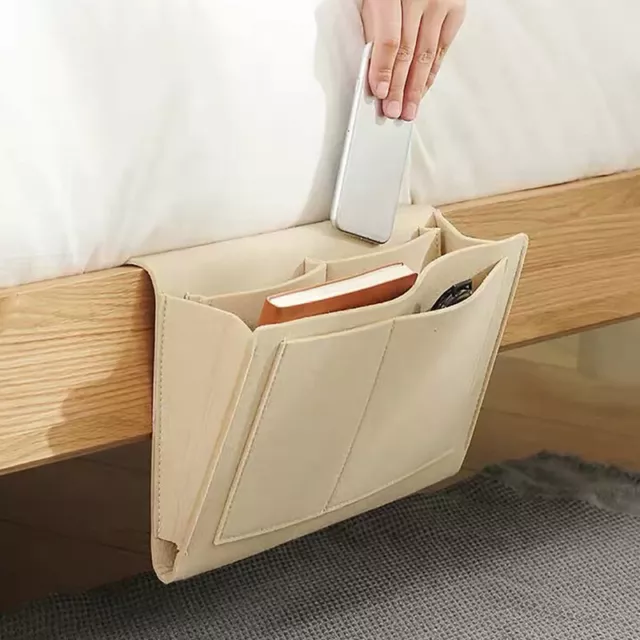 Bedside Felt Storage Sofa Hanging Organizer Book Phone Bag Pocket Remote Holder