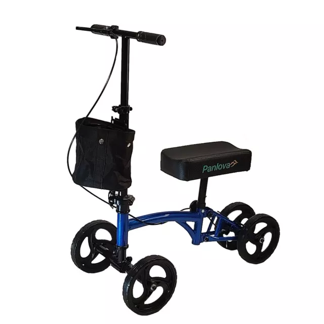 Adjustable Medical Folding Steerable Leg Knee Walker Scooter With Basket-JG9156B