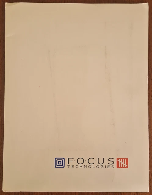 Focus Technologies - Advertising Brochure Pack #1 (1990)