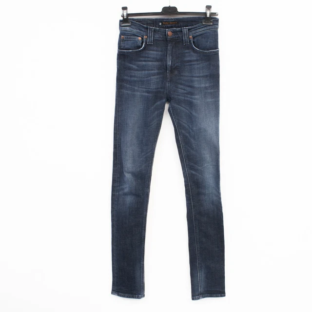 Nudie Jeans Donna W29 L34 Skinny Jeans High Rise Pantaloni Slim Elasticizzato