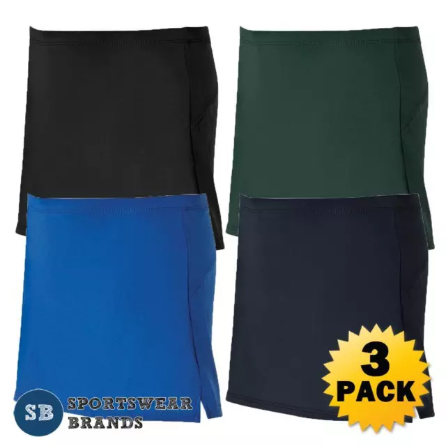 3 x Girls Skorts Netball Sports Stretch Team Basketball Golf School Tennis 7LPS3