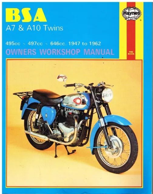 Bsa A7 & A10 Motorcycles (1947-62) Owners Workshop Manual