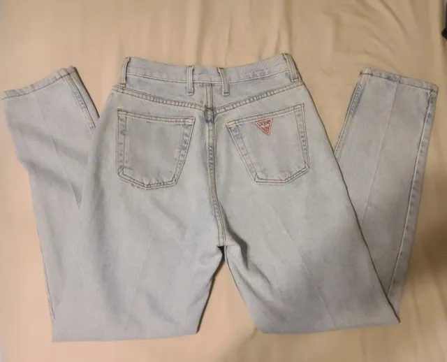 Vintage Light Wash High-Rise Guess Jeans