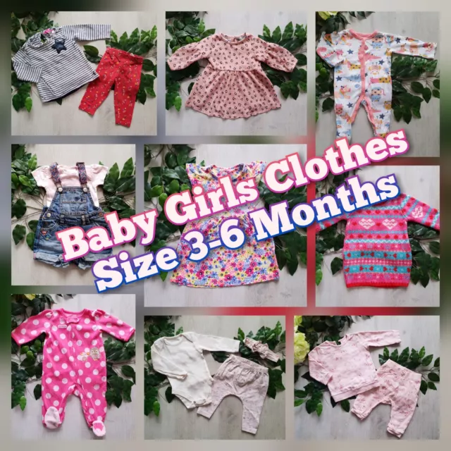 PART #1 Baby Girls Build Make Your Own Bundle Job Lot Size 3-6 Months Set Outfit