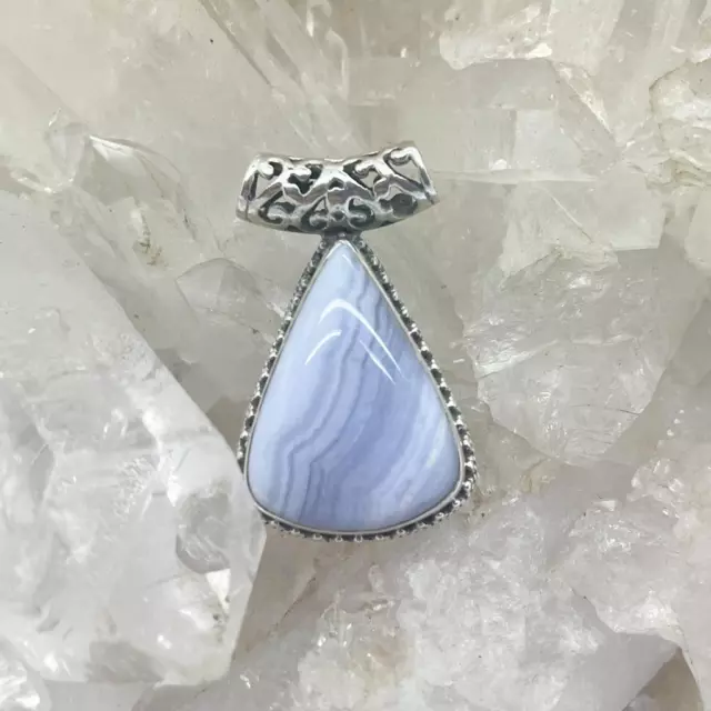 Blue Lace Agate Pendant $110