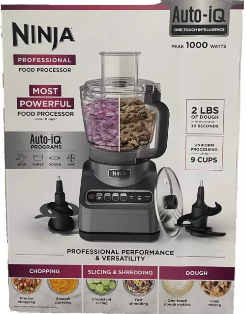 Ninja® Professional Advanced 9-Cup Food Processor w/Auto-iQ Preset Programs  USED