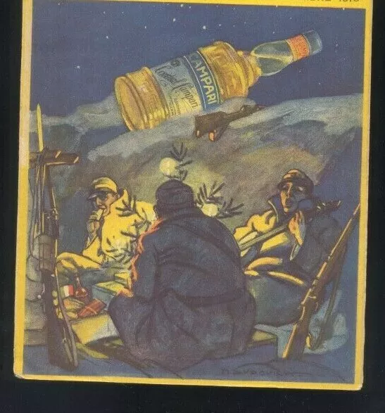 Pubblicità originale d'epoca 1915 Campari Dudovich