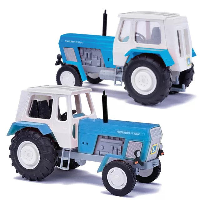 Busch 1:87 H0 42857 Fahrschule Traktor IFA  Fortschritt ZT 300 D blau weiß NEU