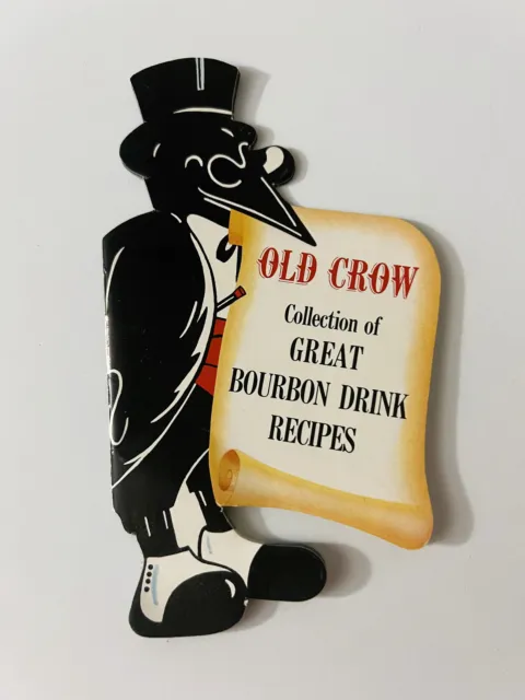 Vintage Old Crow Collection of Great Bourbon Drink Recipes Book Booklet Whiskey