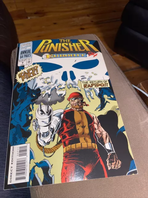 The Punisher Eurohit 94 Comic Book Annual Vol 1 #7 Marvel Comics 1994