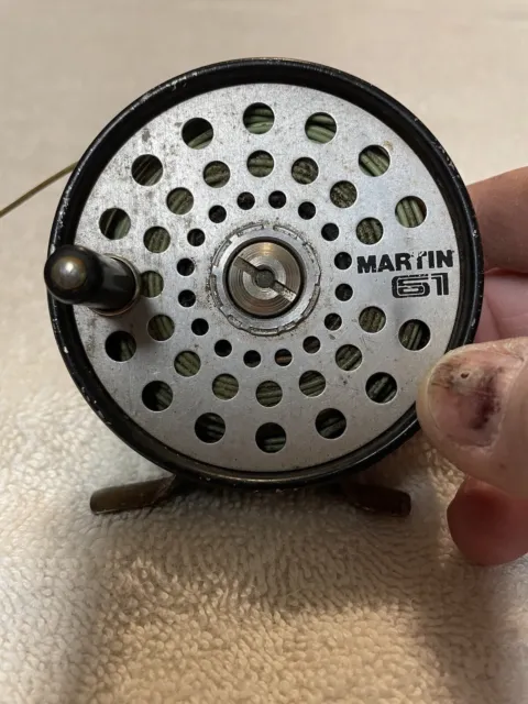 FISHING VINTAGE MARTIN 62 precision fly reel. Made in the USA