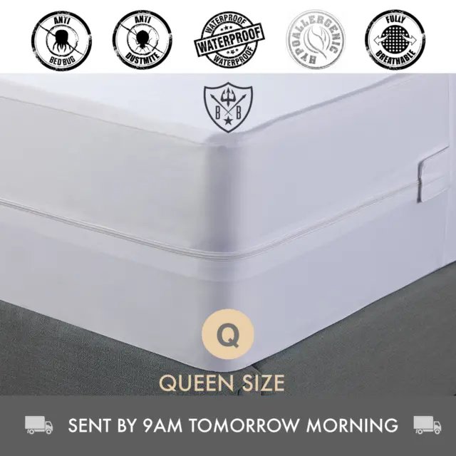 Bed Bug Mattress Protector | Cover | Encasement | Queen Size