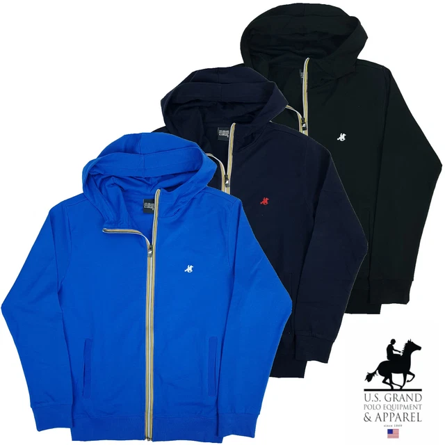 Felpa Aperta Uomo Sportiva con Cerniera Cappuccio Zip Cotone Leggera M L XL XXL