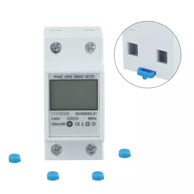 Easy to Install Digital LCD Energy Meter for Power Consumption Monitoring