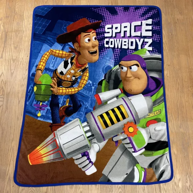 Disney Toy Story Woody Soft Fleece Throw Blanket 44" X 60" Space Cowboyz
