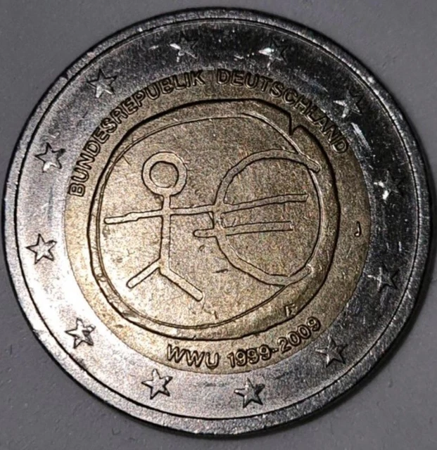 2 Euro Münze Bundesrepublik Deutschland 1999 Bis 2009 Wert 2 EURO MÜNZE Strichmännchen WWU 1999-2009 J Bundesrepublik Deutschland