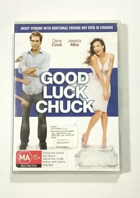 Good Luck Chuck  (DVD, 2007) Dane Cook Jessica Alba Movie Free Post