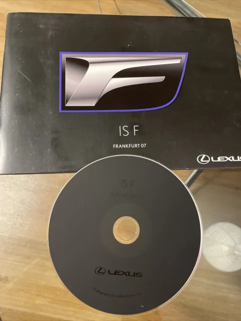 Lexus IS F ISF IAA Frankfurt 2007 Pressemappe Press Kit CD ROM Media Rarity ✅