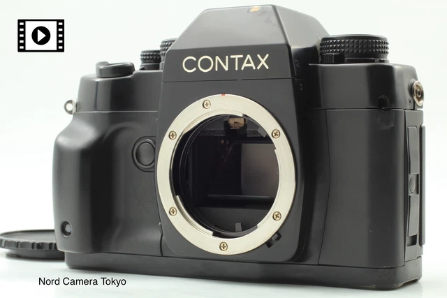 Video [Exc+5 LCD Finder Works] Contax RX SLR Film Camera Black Body  From JAPAN