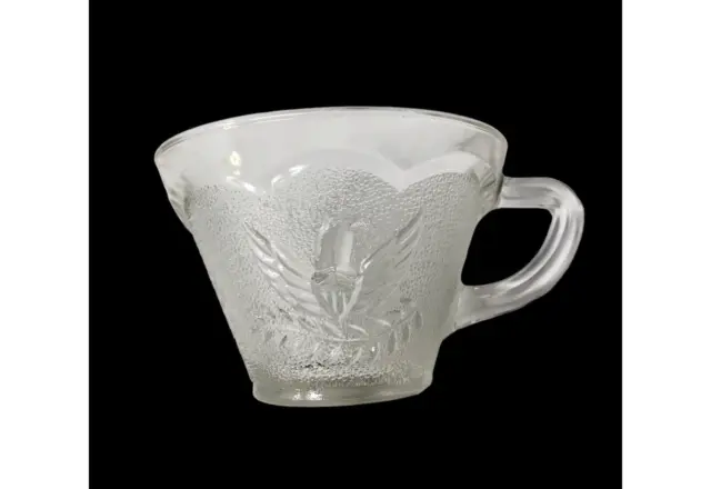 Federal Glass American Eagle Stars Punch Cups Set of 6