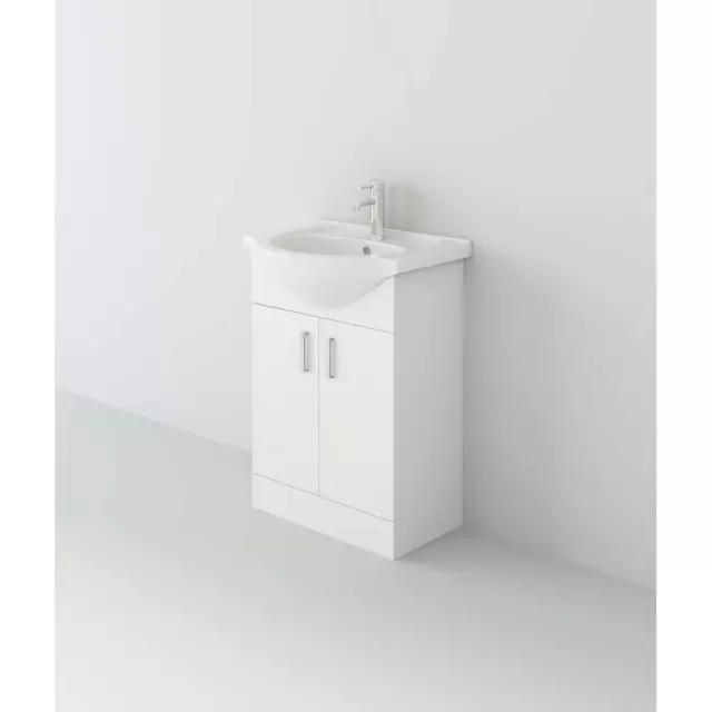 Vanity Unit Combined Sink & Toilet Bathroom Suite Furniture Set Pan Cistern 1150 2