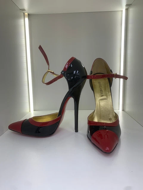 16cm 43 Sexy sky high heels d'orsay pumps ELITE Italian Heels vero cuoio 3