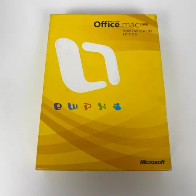 Microsoft Office MAC Apple 2008 Home and Student Edition - Product Keys Included