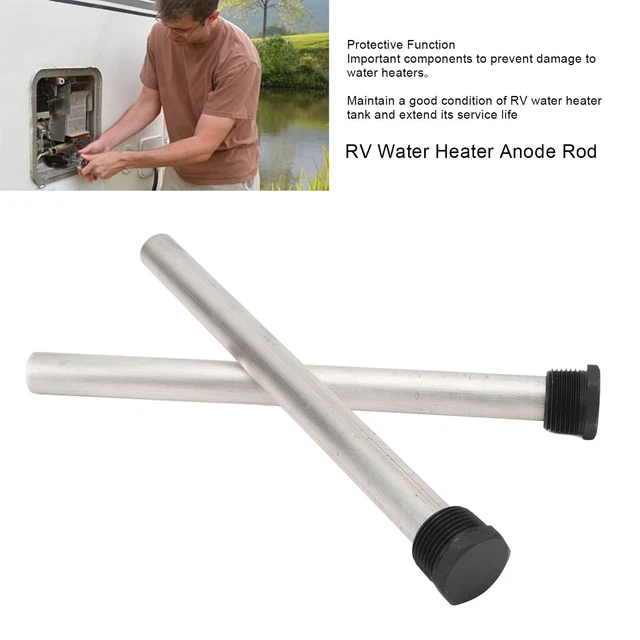 Water Heater Magnesium Anode Rod 2Pcs RV Water Heater Anode Rod 19 X 235mm