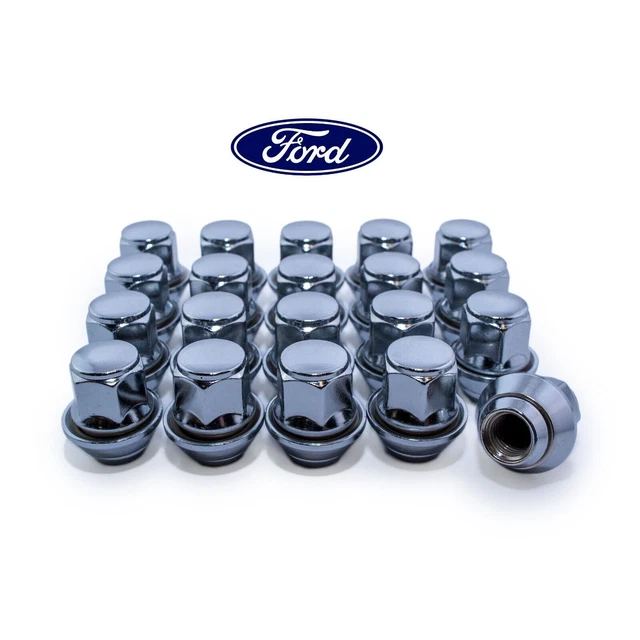 Bimecc 20x Alloy Wheel Nuts For Ford Focus – M12 X 1.5 19mm Hex OE Style Bolts Lugs