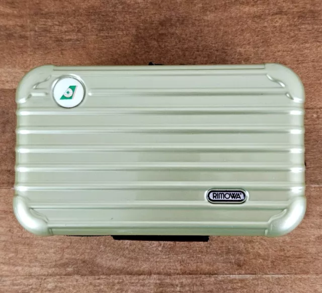 Eva Air Rimowa First Class Amenity Toiletry Case, Light Green, Empty