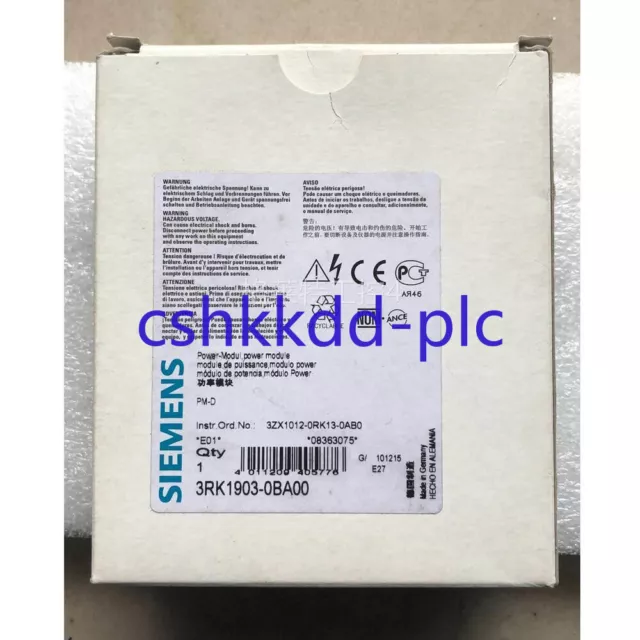 1PC New Siemens 3RK1903-0BA00 3RK19030BA00 Power Module In Box Free Shipping