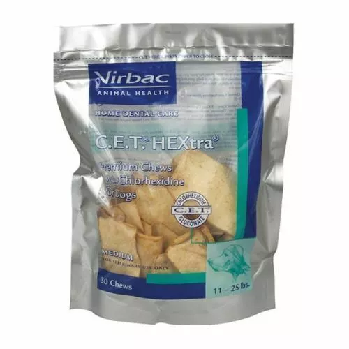 C.E.T Enzymatic Oral Hygiene Chews for Small-Medium Dogs 30 Count By Virbac