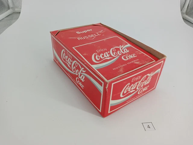 🔴  Rare Genuine 80's USA version Coca Cola Russell SUPER Yoyo Spinners Box (4)