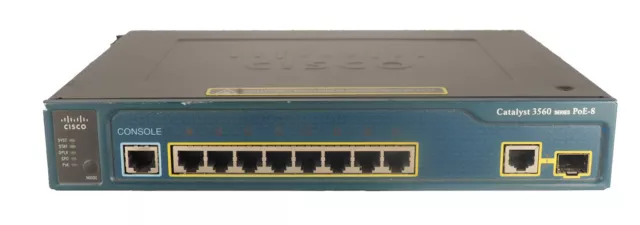 Cisco Catalyst 3560 WS-C3560-8PC-S Networking Switch with heat sync