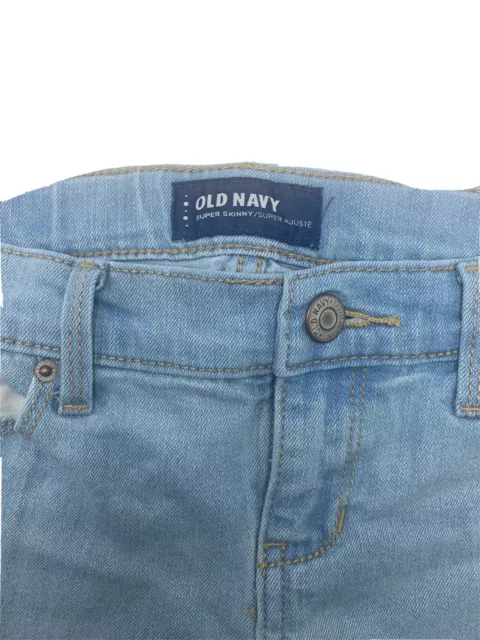 Old Navy Little Girl Size 10 Jeans light blue one small stain on bottom photo