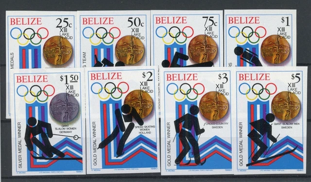 Belize 501-508 B postfrisch Olympia 1980 Lake Placid #JR907