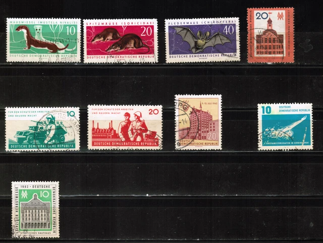 BRIEFMARKEN DDR 1962 Gesch tzte Tiere Fr hjahrsmesse Volksarmee Ab Mi 