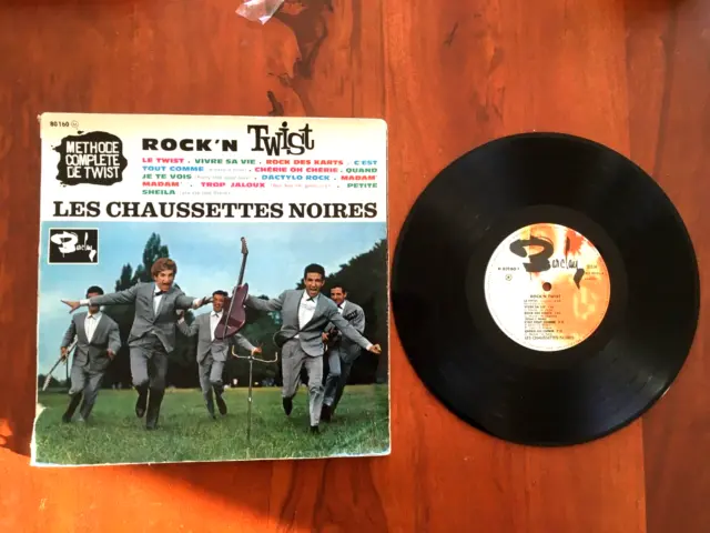 CHAUSSETTES NOIRES LP 25cm ROCK N TWIST ORIGINAL GATEFOLD 1961 BARCLAY 80160