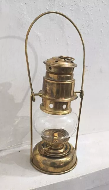 Lampe à huile antique en laiton, lanterne de bateau maritime, lampe légère...