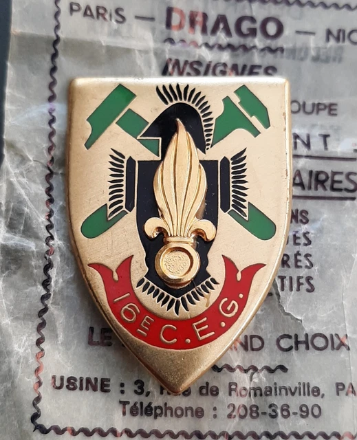 INSIGNE 2° REI 33mm Dragon Indochine LÉGION ÉTRANGÈRE Retirage Drago FFL BADGE EUR 19,99 - FR