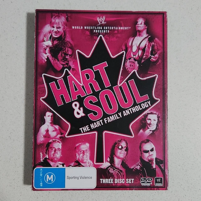 WWE HART & SOUL - THE HART FAMILY ANTHOLOGY Wrestling 3 X Disc DVD Region 4 NTSC
