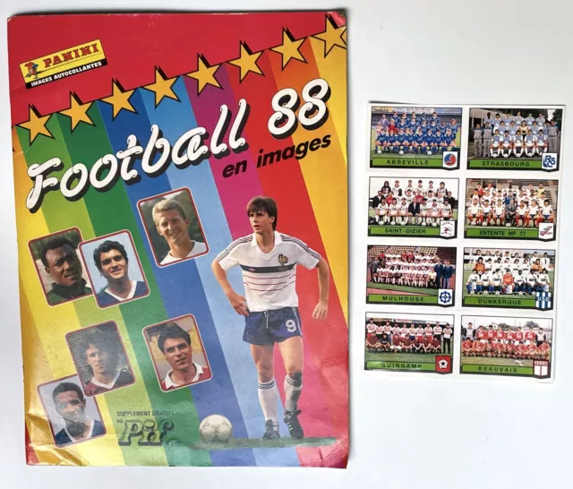 PANINI Football 88 album images vide neuf + planche images offert Pif gadget