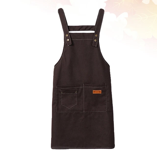 Tabliers De Cuisine Tablier De Cuisine Uni En Coton Ajustable